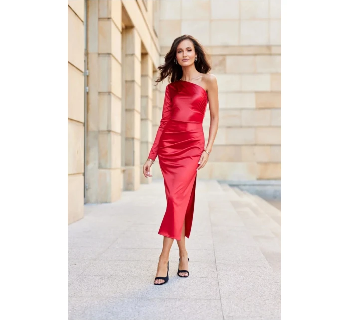 Večerní šaty model 21145685 červené - Roco Fashion