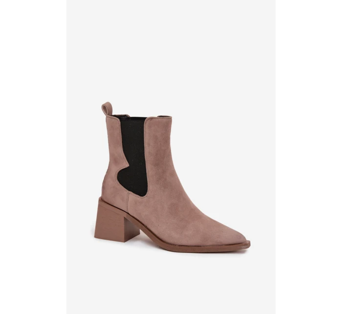 Boty na podpatku model 222524 Step in style Boty na podpatku model 222524 Step in style