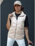 Dámská prošívaná vesta HOLO béžová FashionStreet TY4520