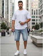 Pánské modré džínové šortky FashionStreet SX2583