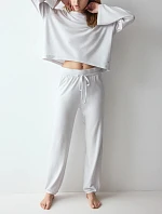 Cozy Comfort Cozy Trouser X 01 - Light Grey Melange - TRIUMPH Light Grey Melange - TRIUMPH
