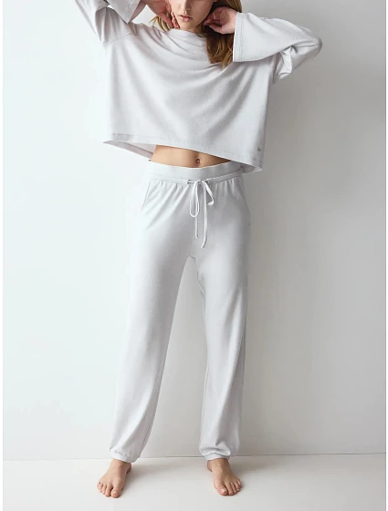 Cozy Comfort Cozy Trouser X 01 - Light Grey Melange - TRIUMPH Light Grey Melange - TRIUMPH