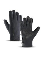 Zimní sportovní rukavice s protiskluzovým povrchem (velikost L) - černé Zimní sportovní rukavice s protiskluzovým povrchem (velikost L) - černé