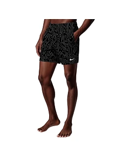 Plavky Nike Breaker Tossed Swoos 5" Volley, černé, NESSG572 001