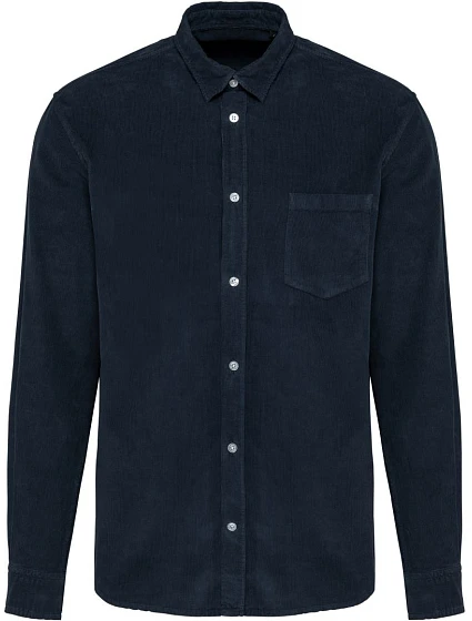Kariban K 599 Manšestrová košile s dlouhým rukávem 20.K599 washed dark navy Kariban K 599 Manšestrová košile s dlouhým rukávem 20.K599 washed dark navy