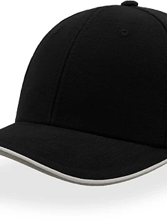 Sandwich 6 panelová sandwich kšiltovka black/white model 22479293 - Atlantis Headwear