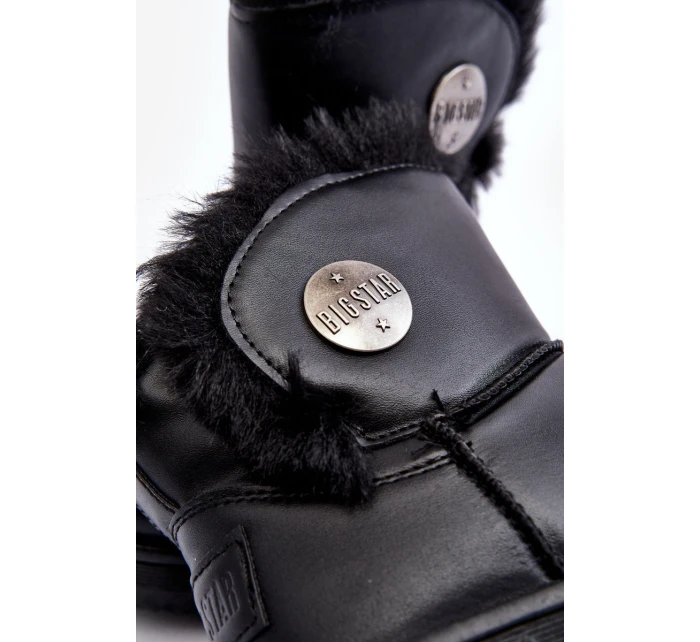 Dětské sněhule s z kožešiny černé Big Star model 21637354 - Big Star Shoes Dětské sněhule s z kožešiny černé Big Star model 21637354 - Big Star Shoes
