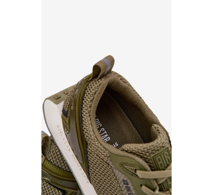 Pánské Sneakersy Na Platformě Big Star RR174360 Hi-Poly System Khaki