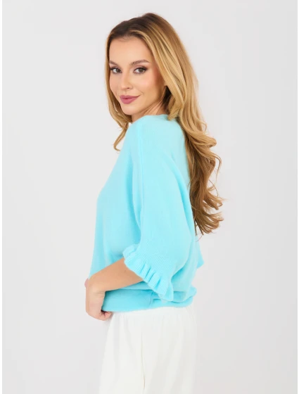 Sweter MI SW model 21937083 turkusowy - FPrice