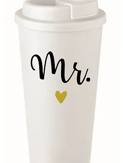 MR. - bílý termohrnek 475 ml