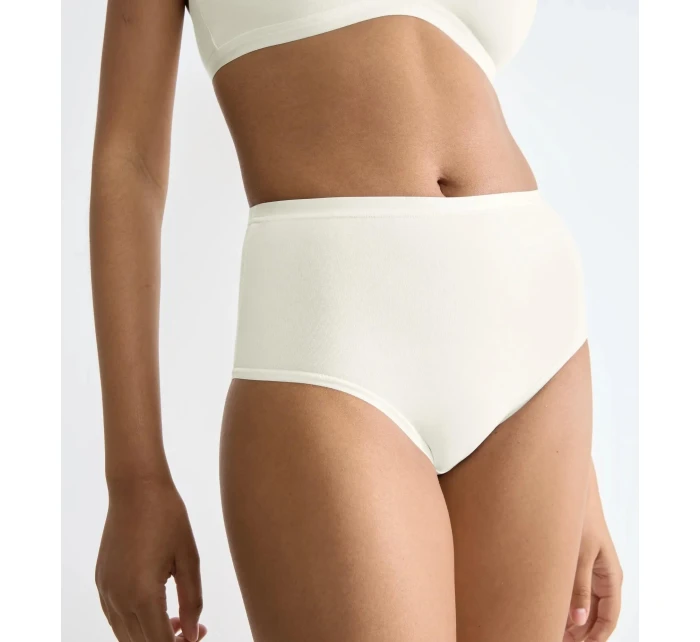 Dámské kalhotky GO Daily Cotton Highwaist 3P - WHITE - bílé 00GZ - SLOGGI