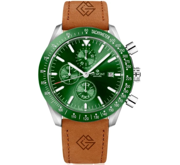 Pánské hodinky Giewont Chronograph Sapphire Brown Green GW8720-A3 Pánské hodinky Giewont Chronograph Sapphire Brown Green GW8720-A3