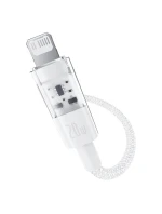 Baseus Gem USB C-IP kabel 20W 1m (bílý)