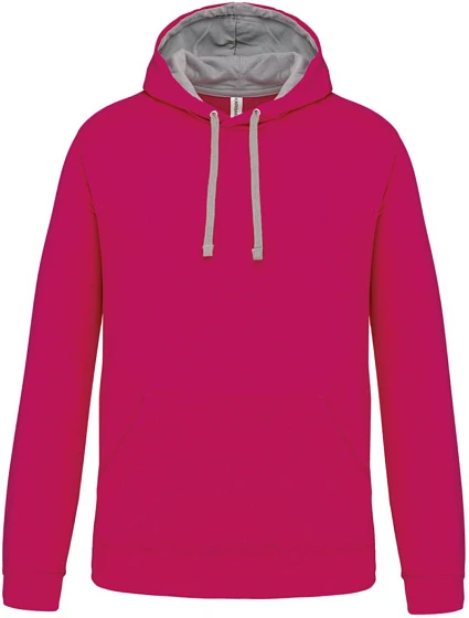 Kariban K 446 Kontrastní mikina s kapucí 20.K446 fuchsia/fine grey Kariban K 446 Kontrastní mikina s kapucí 20.K446 fuchsia/fine grey