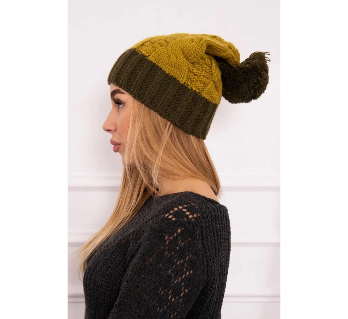 Paris fleecová čepice K212 kiwi+khaki