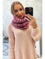 model 18752023 Dámský šátek s čepicí fuchsiová - K-Fashion