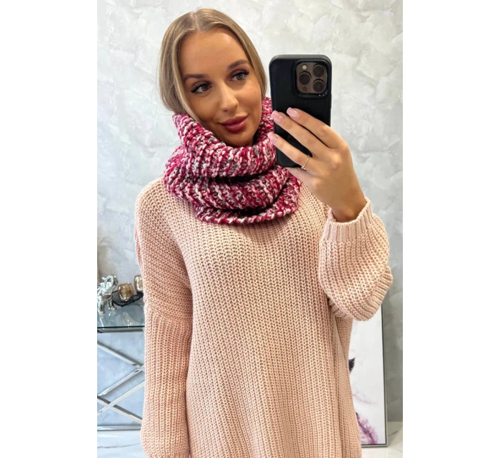 model 18752023 Dámský šátek s čepicí fuchsiová - K-Fashion