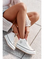 Zateplené Dámské Tenisky Na Platformě Eko Kůže Big Star model 21669595 Bílé - Big Star Shoes Zateplené Dámské Tenisky Na Platformě Eko Kůže Big Star model 21669595 Bílé - Big Star Shoes