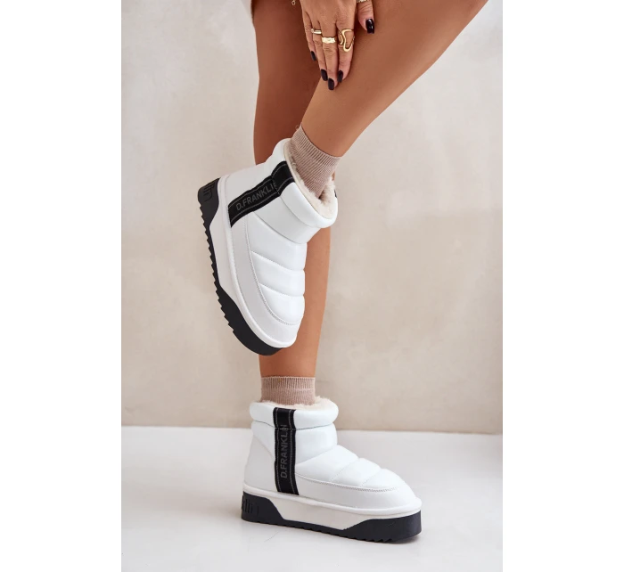 Nízké Sněhové Boty Na Tlusté Podešvi D.Franklin Bílé DFSH371011