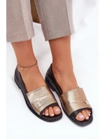 Kožené elegantní baleríny s odhalenými  model 21691229 - Zazoo