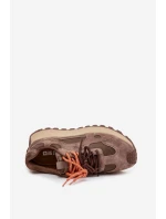 Kožené sneakersy na platformě dámské Big Star model 21705737 HIPOLY SYSTEM béžové - Big Star Shoes Kožené sneakersy na platformě dámské Big Star model 21705737 HIPOLY SYSTEM béžové - Big Star Shoes