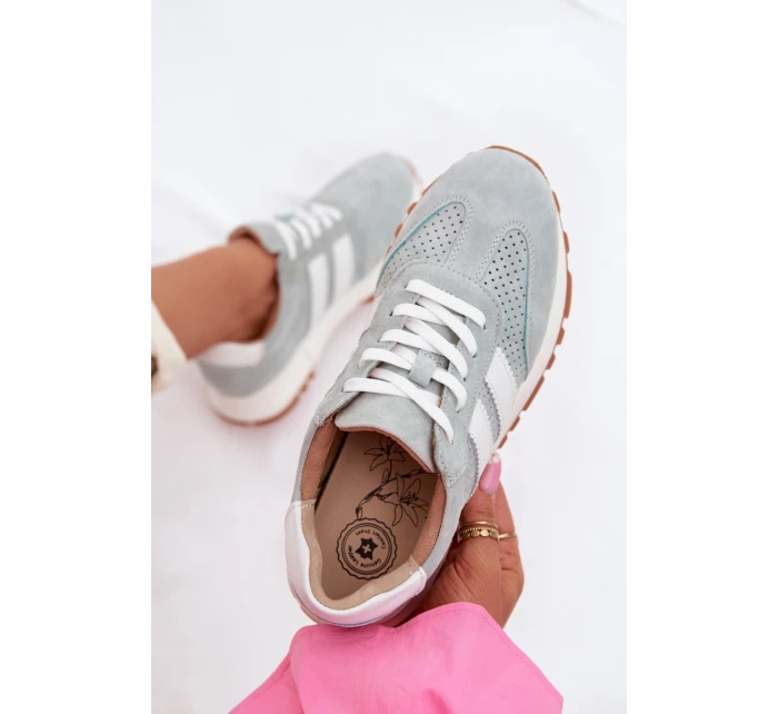 Dámské tenisky z přírodního semiše mátové Marceline Dámské tenisky z přírodního semiše mátové Marceline