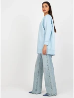 Dámská mikina EM BL 711 1.03X světle modrá - FPrice Dámská mikina EM BL 711 1.03X světle modrá - FPrice