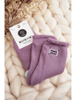 Dámské tlusté ponožky fialové