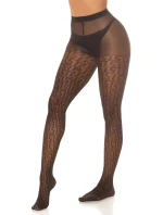 Punčochové kalhoty s geometrickým vzorem SH5015 - InStylefashion