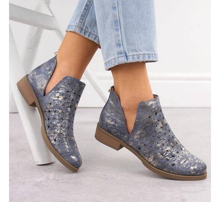 Dámské boty W  modré M.Daszynski model 22106355 - SWEET SHOES