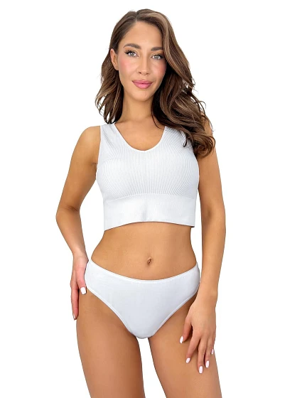 Dámské kalhotky brazilky 270 bílé - Donna