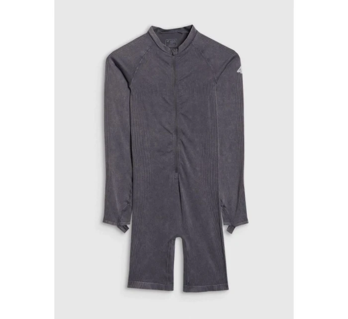 Dámský bezešvý overal na jógu a pilates 4F 4FRAW25TJUMF063-31S Dámský bezešvý overal na jógu a pilates 4F 4FRAW25TJUMF063-31S