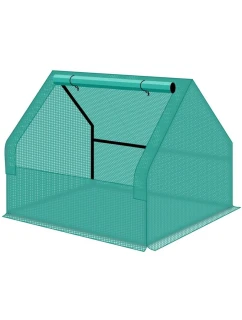 SKLENÍKOVÝ ZAHRADNÍ TUNEL ZELENÝ MINI 124X94X94CM