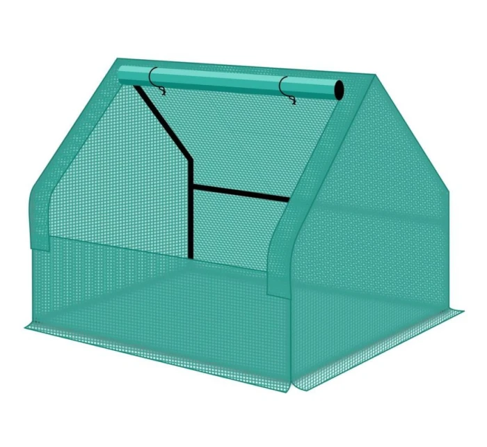 SKLENÍKOVÝ ZAHRADNÍ TUNEL ZELENÝ MINI 124X94X94CM