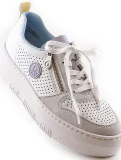 Pohodlné polobotky W model 19373070 white - Rieker