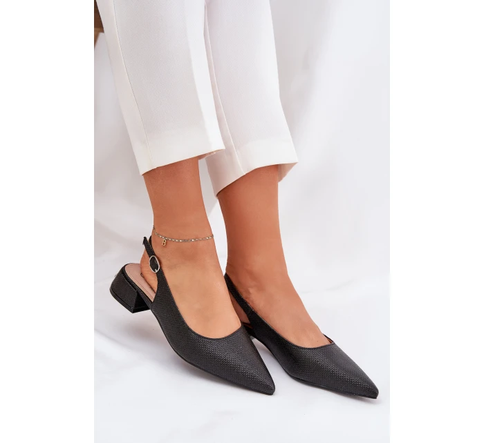 Pletené Dámské Sandály Na Podpatku Černé model 21687153 - Boto Pletené Dámské Sandály Na Podpatku Černé model 21687153 - Boto