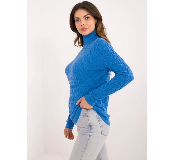Sweter AT SW niebieski model 20493345 - FPrice Sweter AT SW niebieski model 20493345 - FPrice