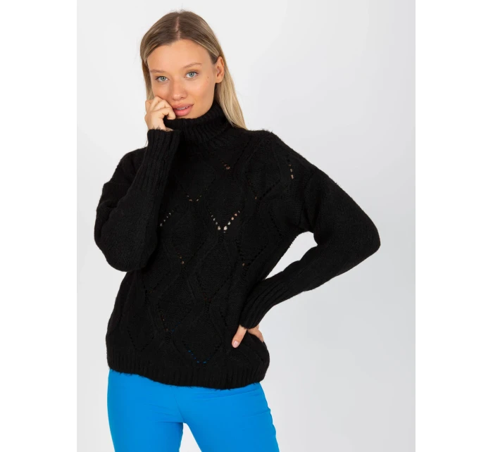 Dámský svetr LC SW model 17650160 černý - FPrice