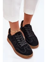 Dámské semišové tenisky na platformě Big Star – černé Dámské semišové tenisky na platformě Big Star – černé