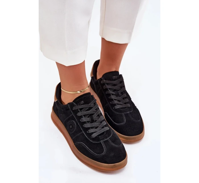 Dámské semišové tenisky na platformě Big Star – černé Dámské semišové tenisky na platformě Big Star – černé
