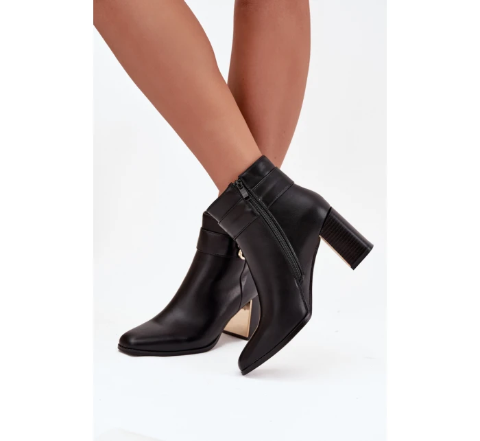 Boty na podpatku  model 220694 Step in style