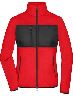 Daiber JN 1311 Dámská fleecová bunda 02.1311 red/black