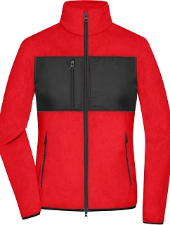 Daiber JN 1311 Dámská fleecová bunda 02.1311 red/black