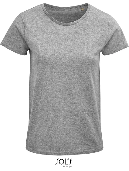 SOL'S Crusader Women Dámské tričko z bio bavlny 25.3581 grey melange SOL'S Crusader Women Dámské tričko z bio bavlny 25.3581 grey melange