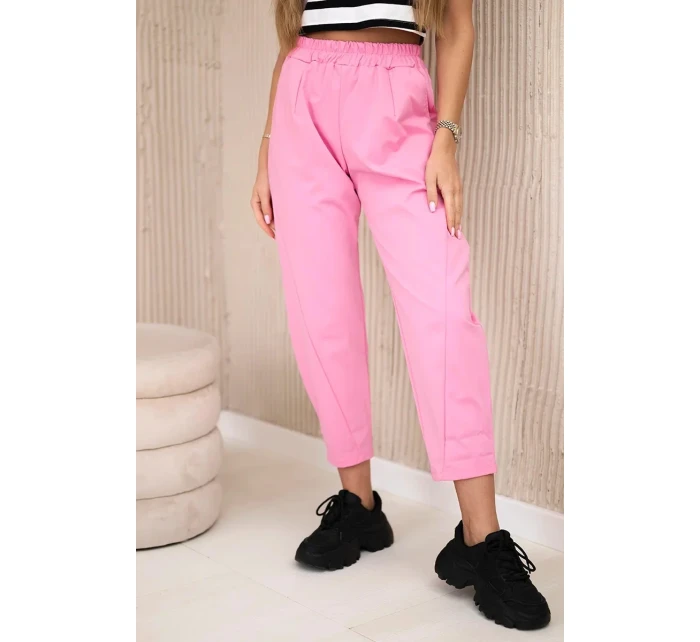 Kalhoty s kapsami Summer Punto světle růžová