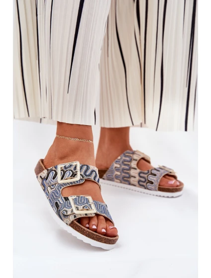 Dámské Pantofle S Přezkami A Béžové model 21690980 - S.Barski