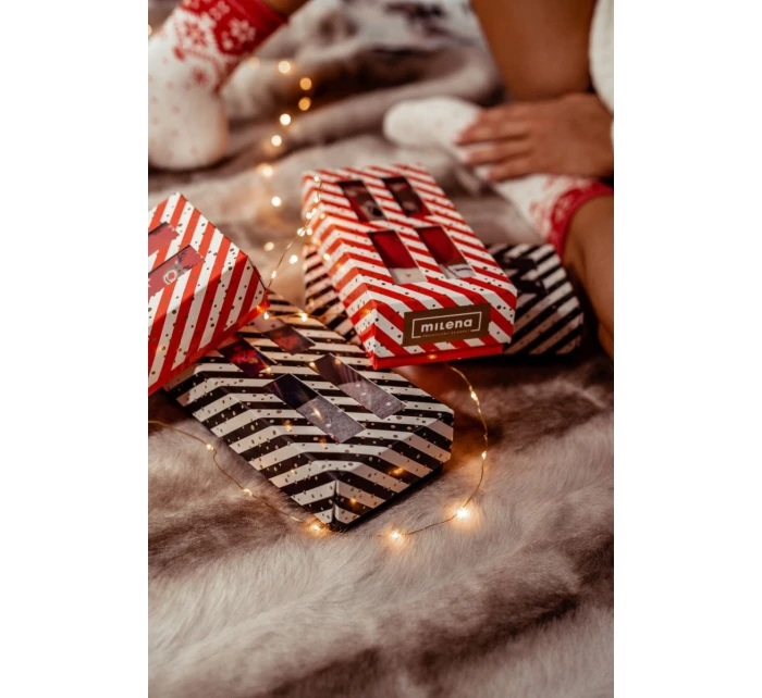 Vánoční sada pánských ponožek 3 páry – dárková krabička Vánoční sada pánských ponožek 3 páry – dárková krabička