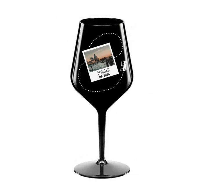 Vlastní text na cestovatelskou nerozbitnou sklenici