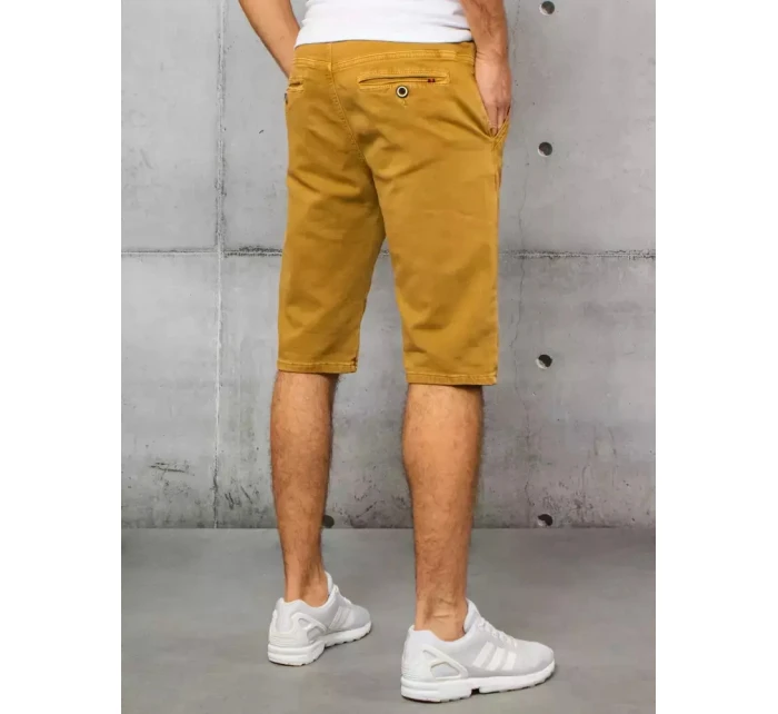 Pánské hořčicové džínové šortky Dstreet SX1434