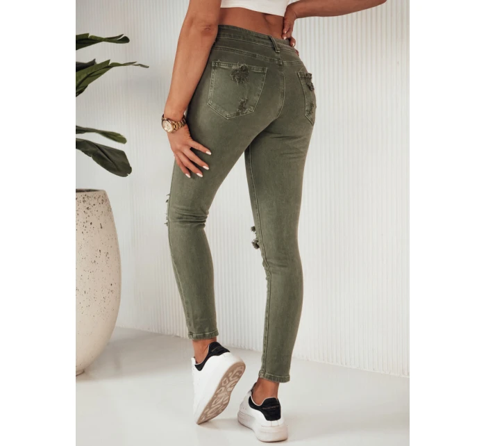 Dámské džínové kalhoty MOLI green FashionStreet UY1873